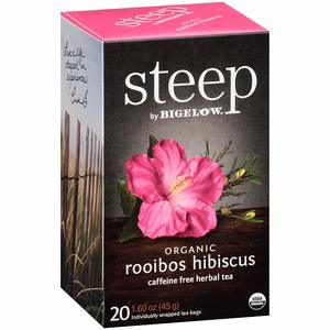 STEEP ORGANIC TEA ROOIBOS HIBISCUS HERBAL (6BX/20)